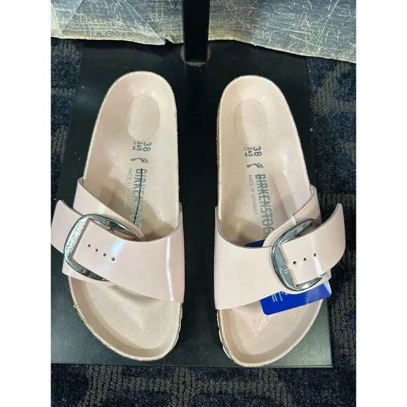 Birkenstock Madrid Big Buckle High Shine Sandals Size 38