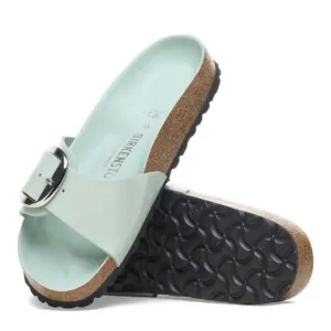 Birkenstock Madrid Big Buckle High Shine Surf Green Sandals Size 9 New!