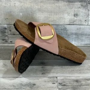 BIRKENSTOCK MADRID BIG BUCKLE SLIDE SANDALS - OLD ROSE - SZ - 7-7.5.US / 38.EU