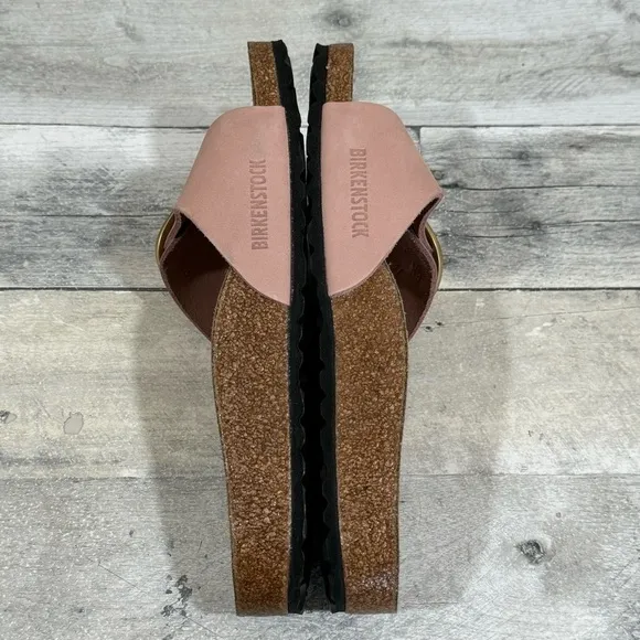 BIRKENSTOCK MADRID BIG BUCKLE SLIDE SANDALS - OLD ROSE - SZ - 7-7.5.US / 38.EU