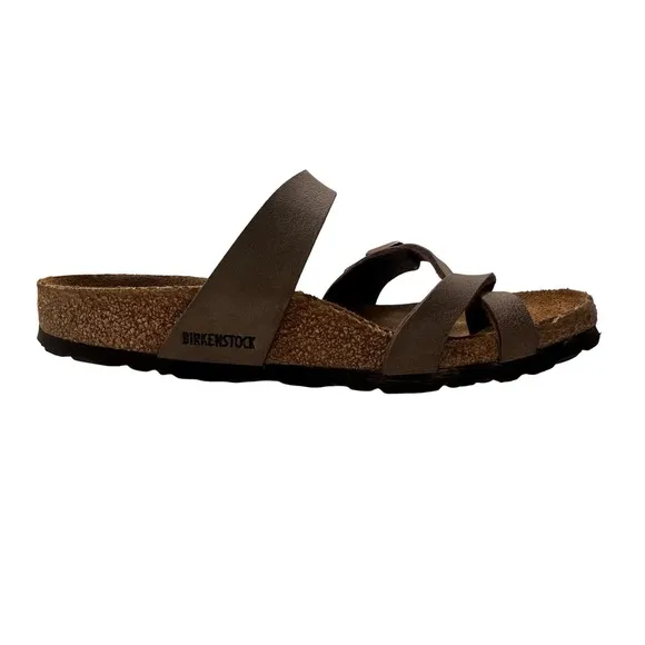 Birkenstock Mayari Sandals Thong Taupe Bronze Buckle Comfort Casual Size 36 US 6
