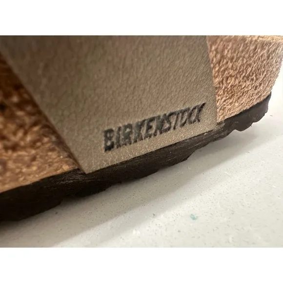Birkenstock Mayari Sandals Thong Taupe Bronze Buckle Comfort Casual Size 36 US 6