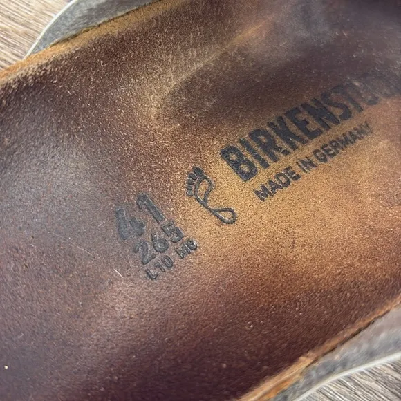 Birkenstock MAYARI  Silver Cross-Strap Sandals 41 (US 10-10.5)