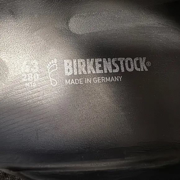 BIRKENSTOCK Men’s Black Arizona 285 EVA Rubber Straps Shoes Sandals-Size 10