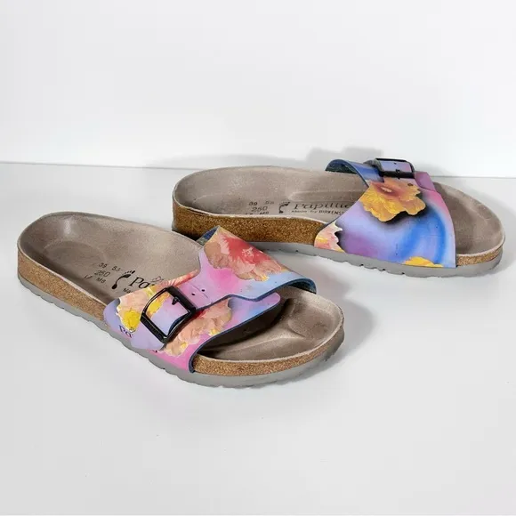 Birkenstock Papillio Catalina Sandals In Polar Hibiscus Women’s Size 8