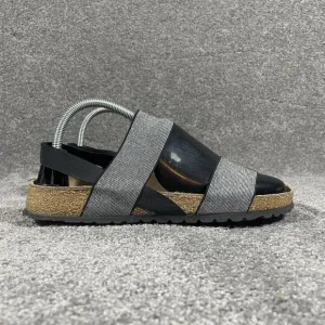 Birkenstock Papillio Sandals Caterina Elastic Slingback Silver 38 Womens US 8