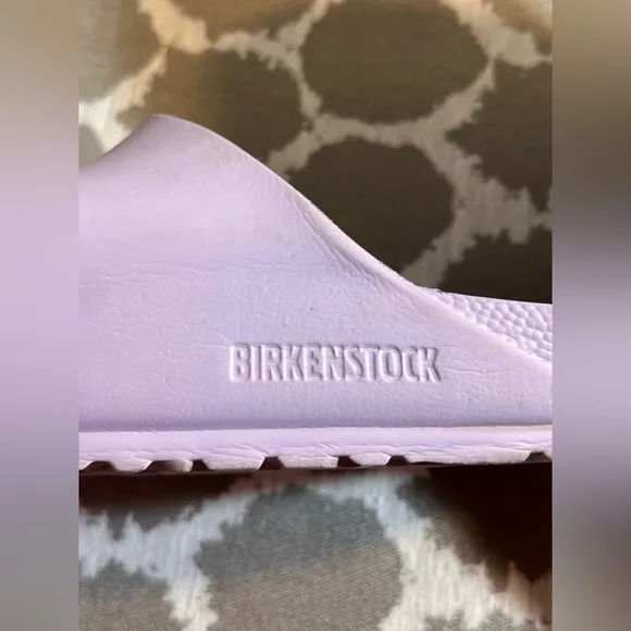 Birkenstock Purple Sandals with Adjustable Straps and Contoured Footbed