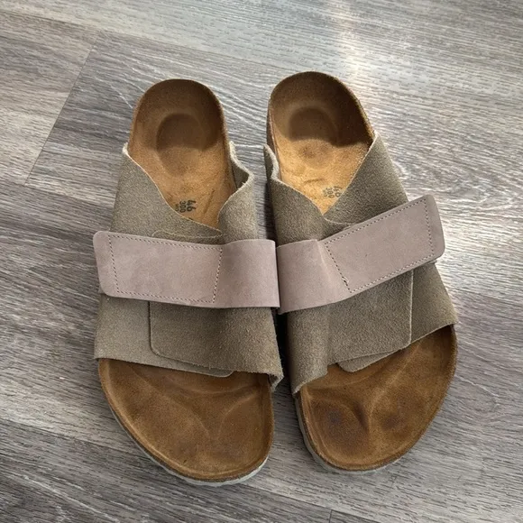 Birkenstock Sandals Kyoto Nubuck-Suede Leather size 46 Made in Germany