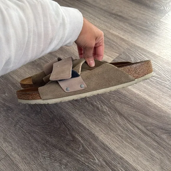 Birkenstock Sandals Kyoto Nubuck-Suede Leather size 46 Made in Germany