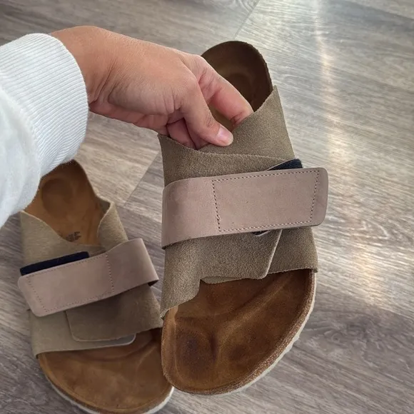 Birkenstock Sandals Kyoto Nubuck-Suede Leather size 46 Made in Germany