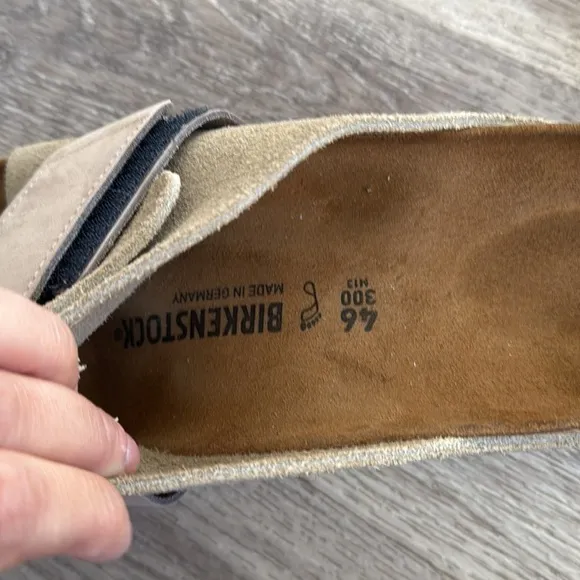 Birkenstock Sandals Kyoto Nubuck-Suede Leather size 46 Made in Germany