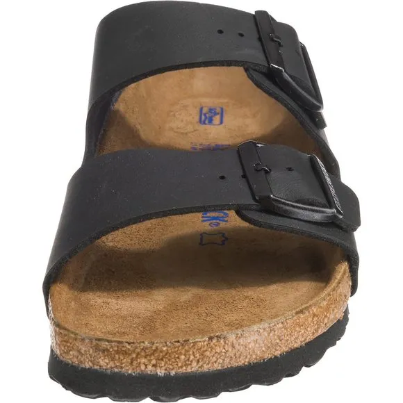 BIRKENSTOCK UNISEX ARIZONA BLACK OILED LEATHER SANDALS - 9-9.5 B(M) US WOME