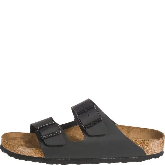 BIRKENSTOCK UNISEX ARIZONA BLACK OILED LEATHER SANDALS - 9-9.5 B(M) US WOME