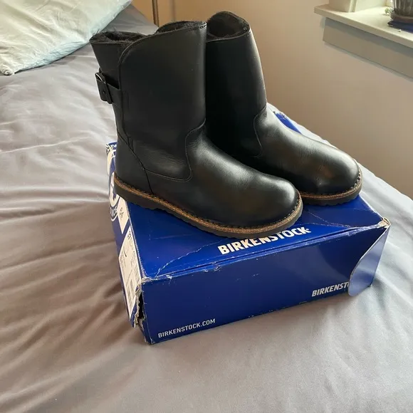 Birkenstock Uppsala Shearling Black Boots