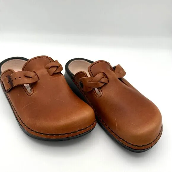 Birkenstock Women´s Antwerpen Tabacco Leather Sandals Brown Size US5 EU36