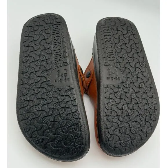 Birkenstock Women´s Antwerpen Tabacco Leather Sandals Brown Size US5 EU36