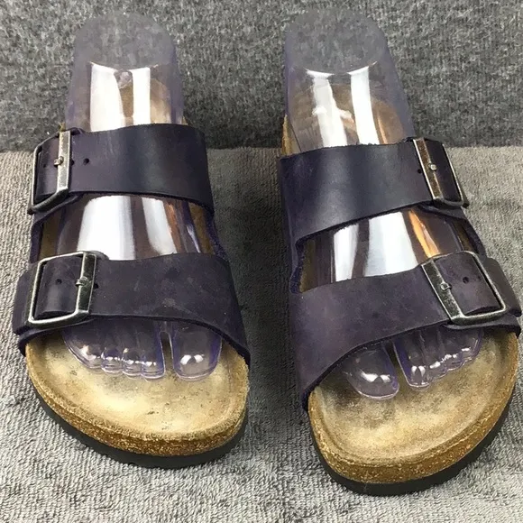 Birkenstock Women's Navy Blue Purple Sandals Sz 38