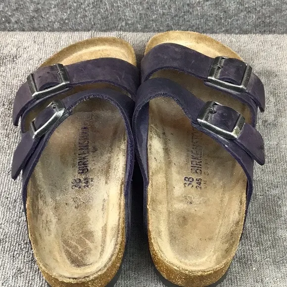 Birkenstock Women's Navy Blue Purple Sandals Sz 38