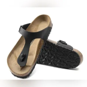 BIRKENSTOCK Women’s NWT Black Birko-Flor Gizeh  Sandals Size 39