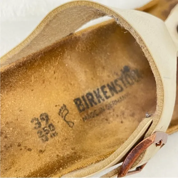 Birkenstock Women's Sandals in Cream Sz 39/ 8