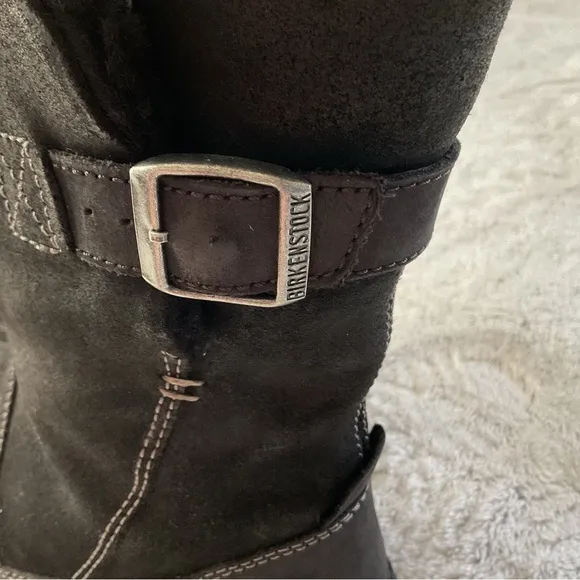 BIRKENSTOCK Woodbury Shearling Boots Size 36 L5 Black