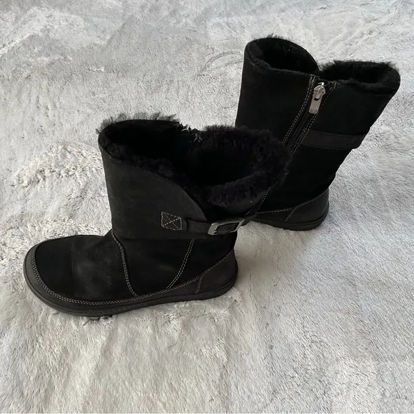 BIRKENSTOCK Woodbury Shearling Boots Size 36 L5 Black