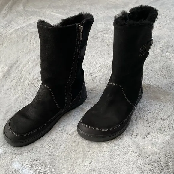 BIRKENSTOCK Woodbury Shearling Boots Size 36 L5 Black