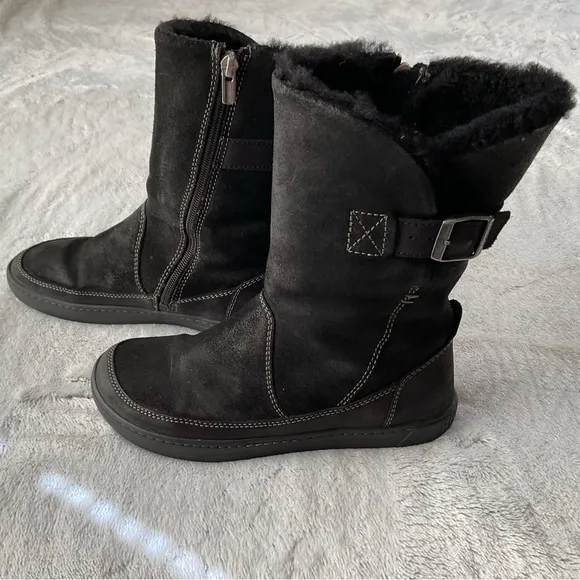 BIRKENSTOCK Woodbury Shearling Boots Size 36 L5 Black