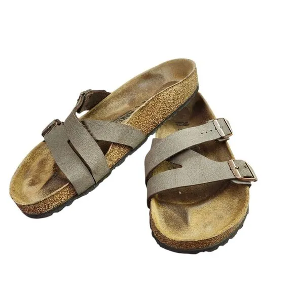 Birkenstock Yao Balance Crossover Strap Slip-on Sandals Sz L7 M5