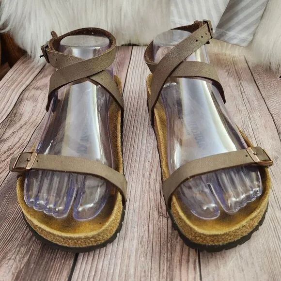 Birkenstock Yara Habana Ankle Wrap Around Strappy Sandals Sz 7