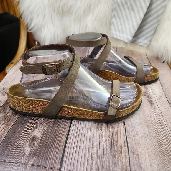 Birkenstock Yara Habana Ankle Wrap Around Strappy Sandals Sz 7