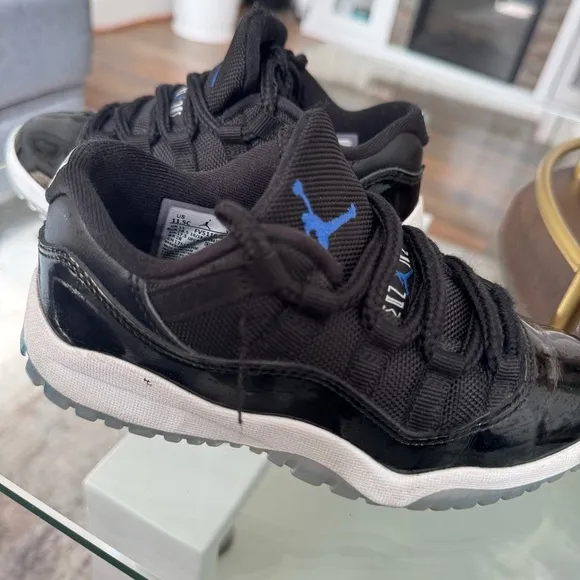 Black and Blue Athletic Sneakers , used no box