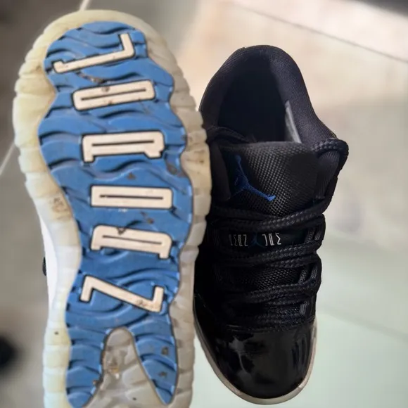 Black and Blue Athletic Sneakers , used no box