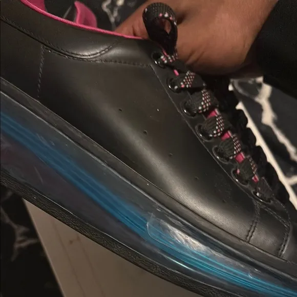 Black and Pink Sneakers