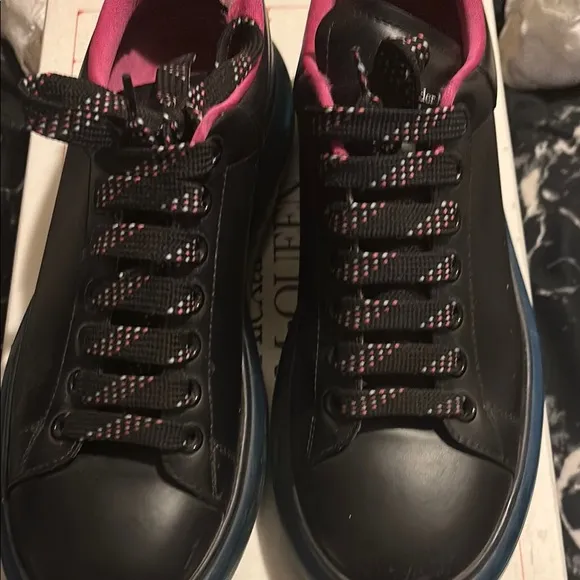 Black and Pink Sneakers