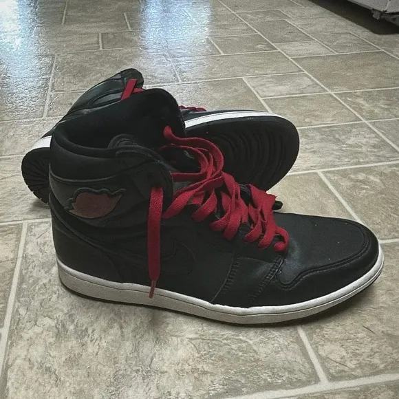 Black and Red Jordan Retro Sneakers