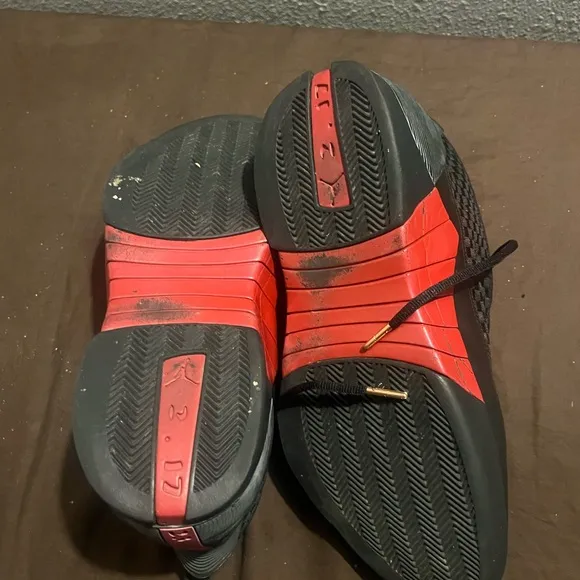 Black and Red Performance Sneakers with Mesh Design Retro 15 Countdown Pack