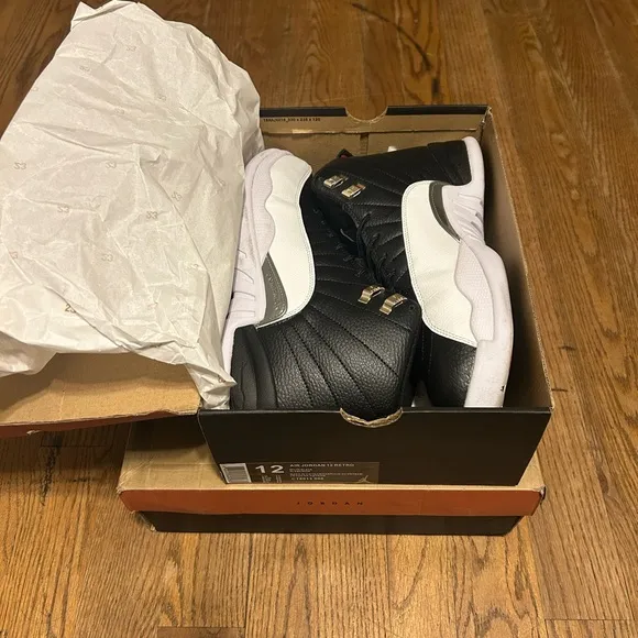 Black and White Athletic Sneakers Jordan 12 size 12Pre owned great condition