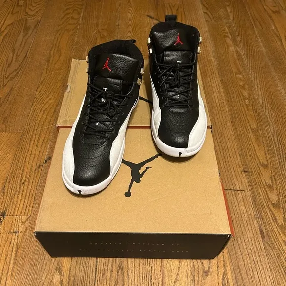 Black and White Athletic Sneakers Jordan 12 size 12Pre owned great condition