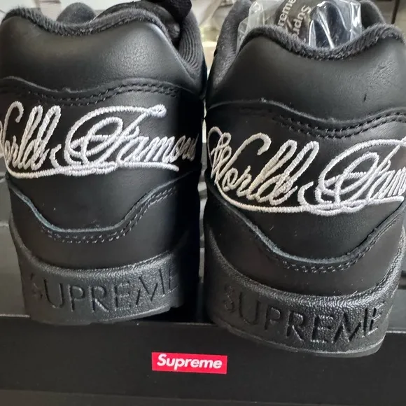 Black and White Nike Sneakers with Cap