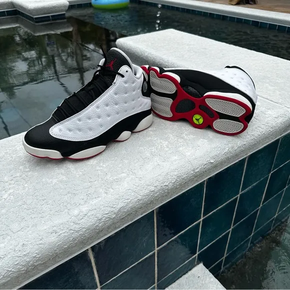 Black and White Retro Jordan 13’s         (He Got Games)
