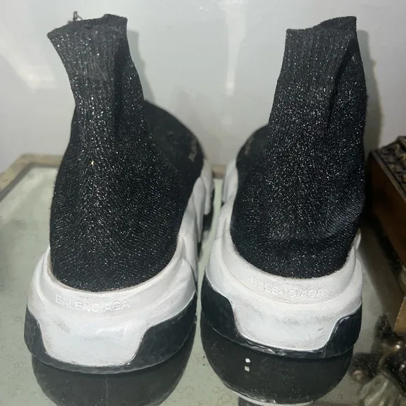 Black Glitter Sock Sneakers