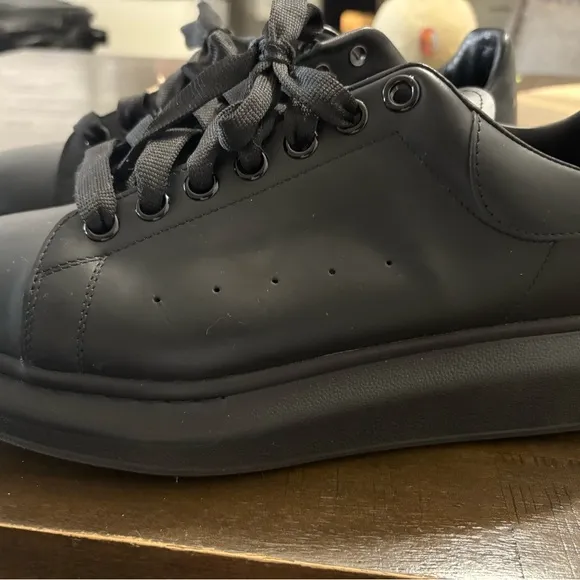 Black Lace-Up Sneakers