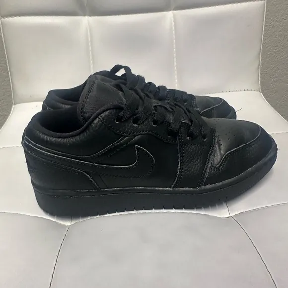 Black Leather Sneakers