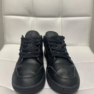 Black Leather Sneakers