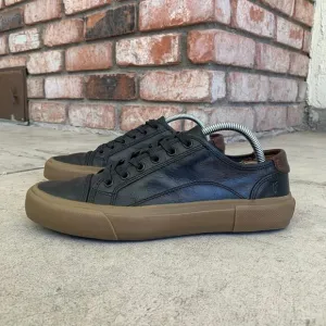 Black leather/Gum Mens Frye Ludlow Low Top casual shoes size 8.5