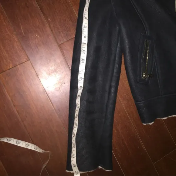 Black Shearling Jacket size 12