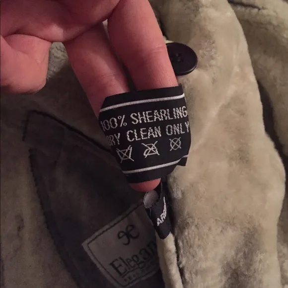 Black Shearling Jacket size 12