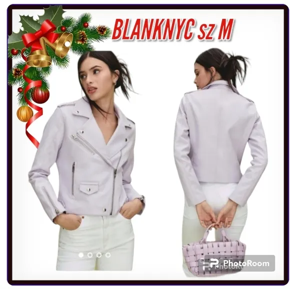 BLANKNYC Faux Leather Moto Faux Leather Moto Jacket