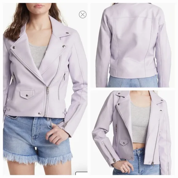 BLANKNYC Faux Leather Moto Faux Leather Moto Jacket